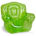 green inflatable chair